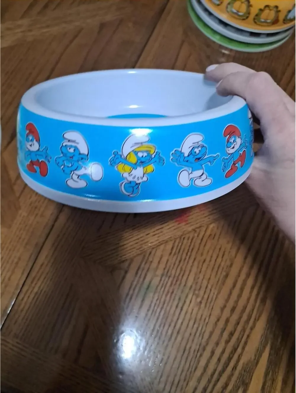 Offical‎ Smurfs Pet Bowl Cat Dog Water Or Food. Brand New Never Used with Tags